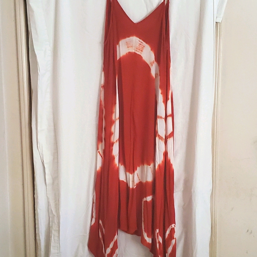 Long dress more of a rust color